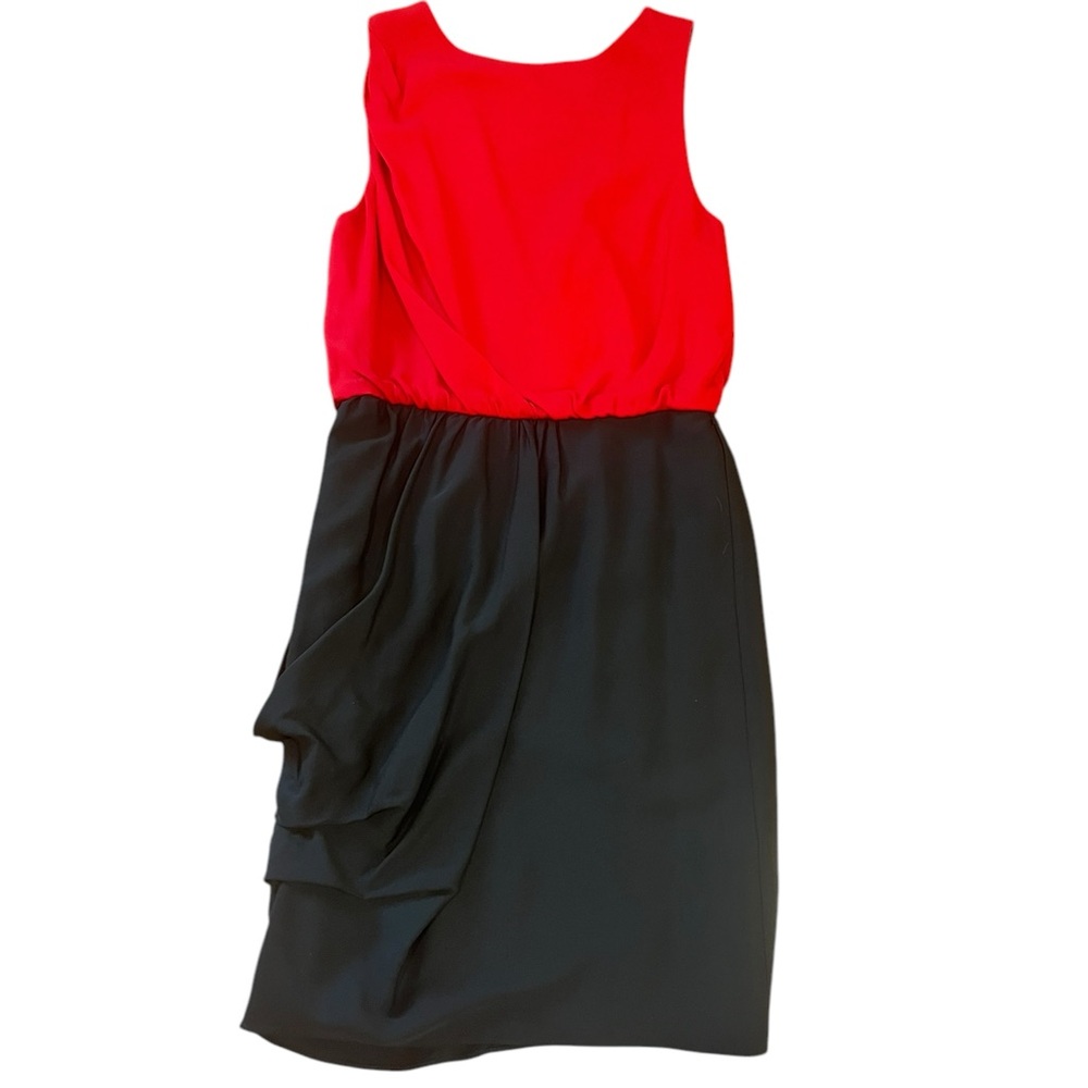 Alice + Olivia Silk/Spandex Sleeveless Combo Dress Red & Black Size 0